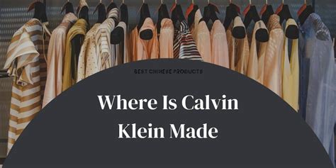 where is calvin klein made.